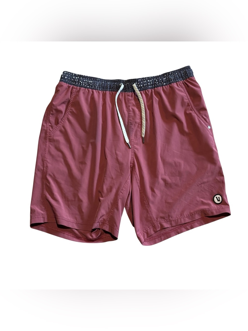 Vuori Kore Shorts Lined 9”L Men’s Size Large In Saltwater Red - Picture 4 of 9